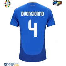 Moški Nogometni dresi Italija Alessandro Buongiorno #4 Domači EP 2024 Kratek Rokav